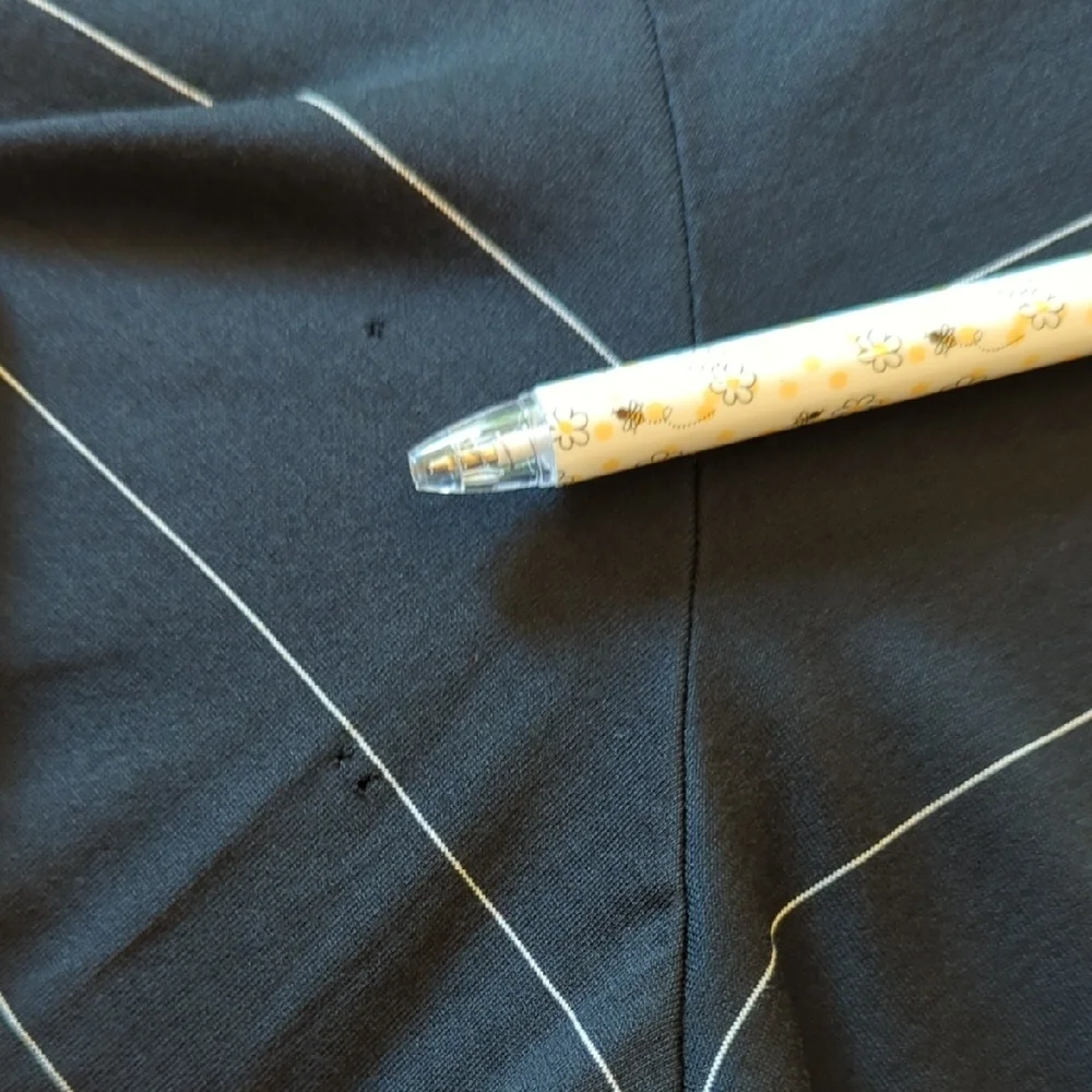 Polo by Ralph Lauren Black Polo with Thin White Stripes